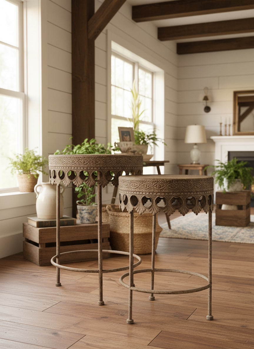 Terracotta Clayworks Metal Plant Stand Large