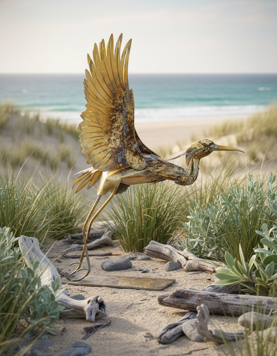 Brolga Prancing — Garden Art & Décor | Burrum Landscape S