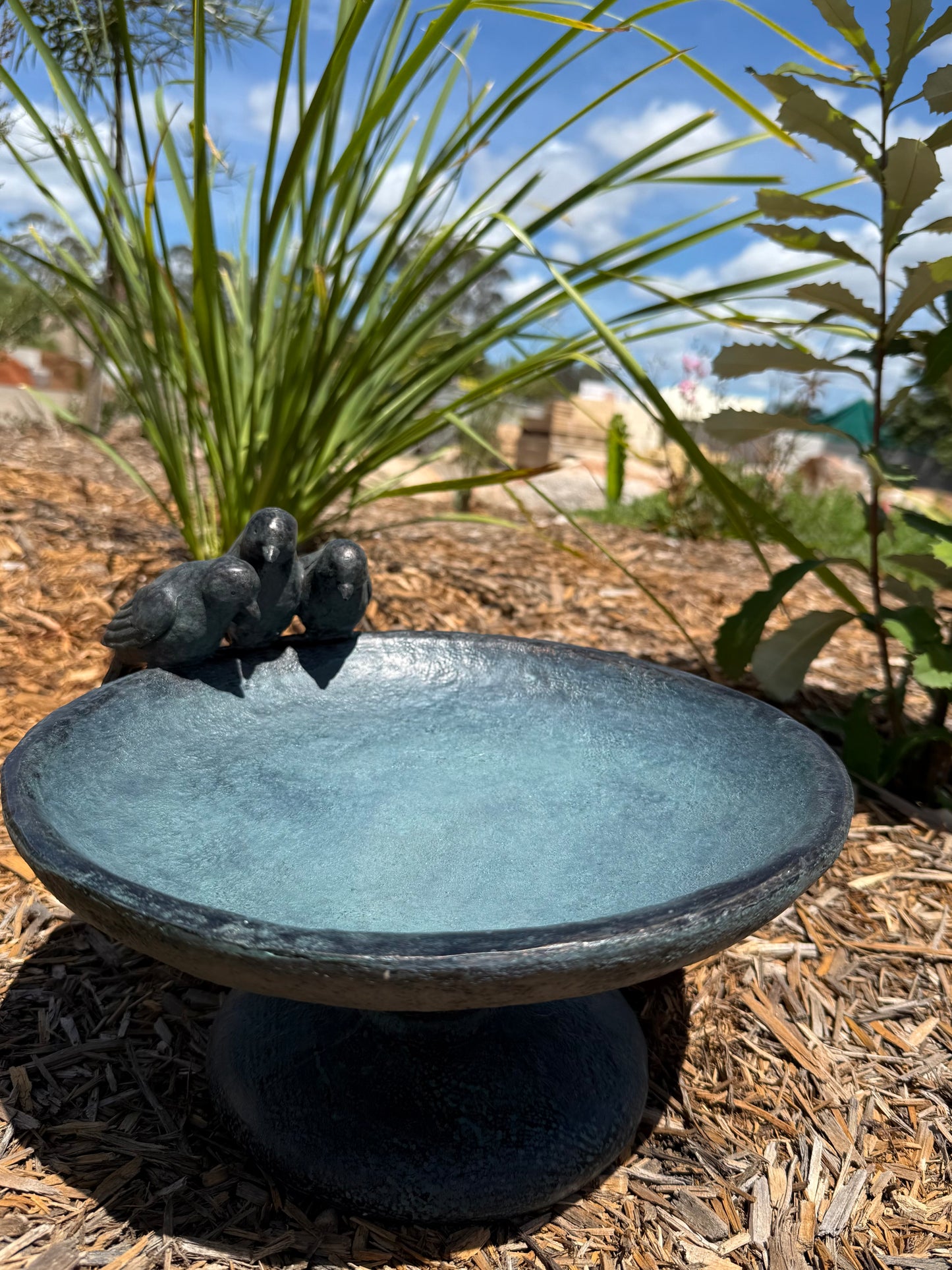 3 Birds on Footed Bowl