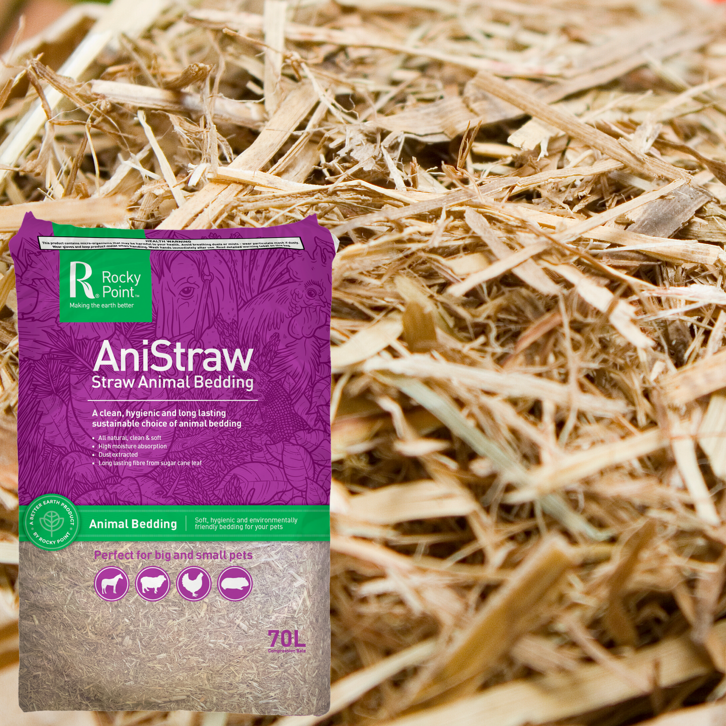AniStraw STR70 - Straw Animal Bedding