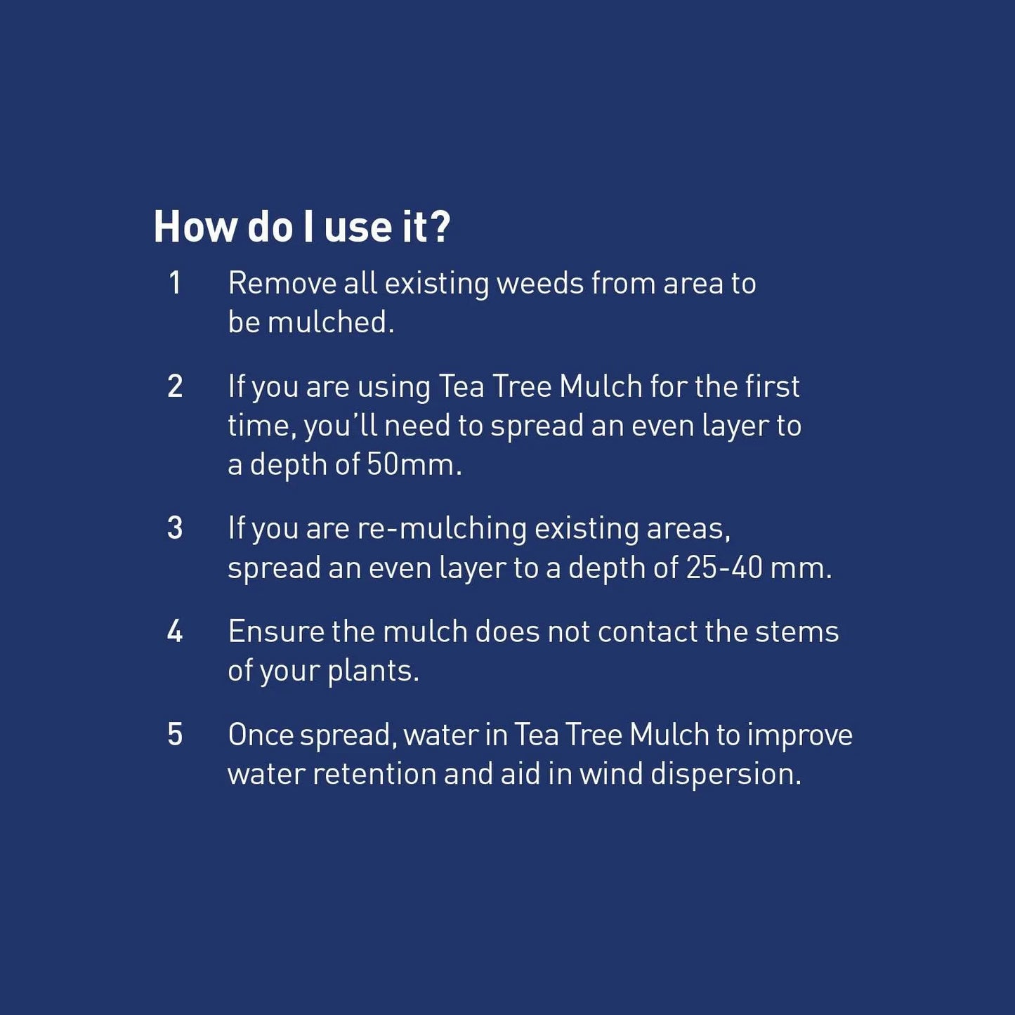 Tea Tree Mulch 50L