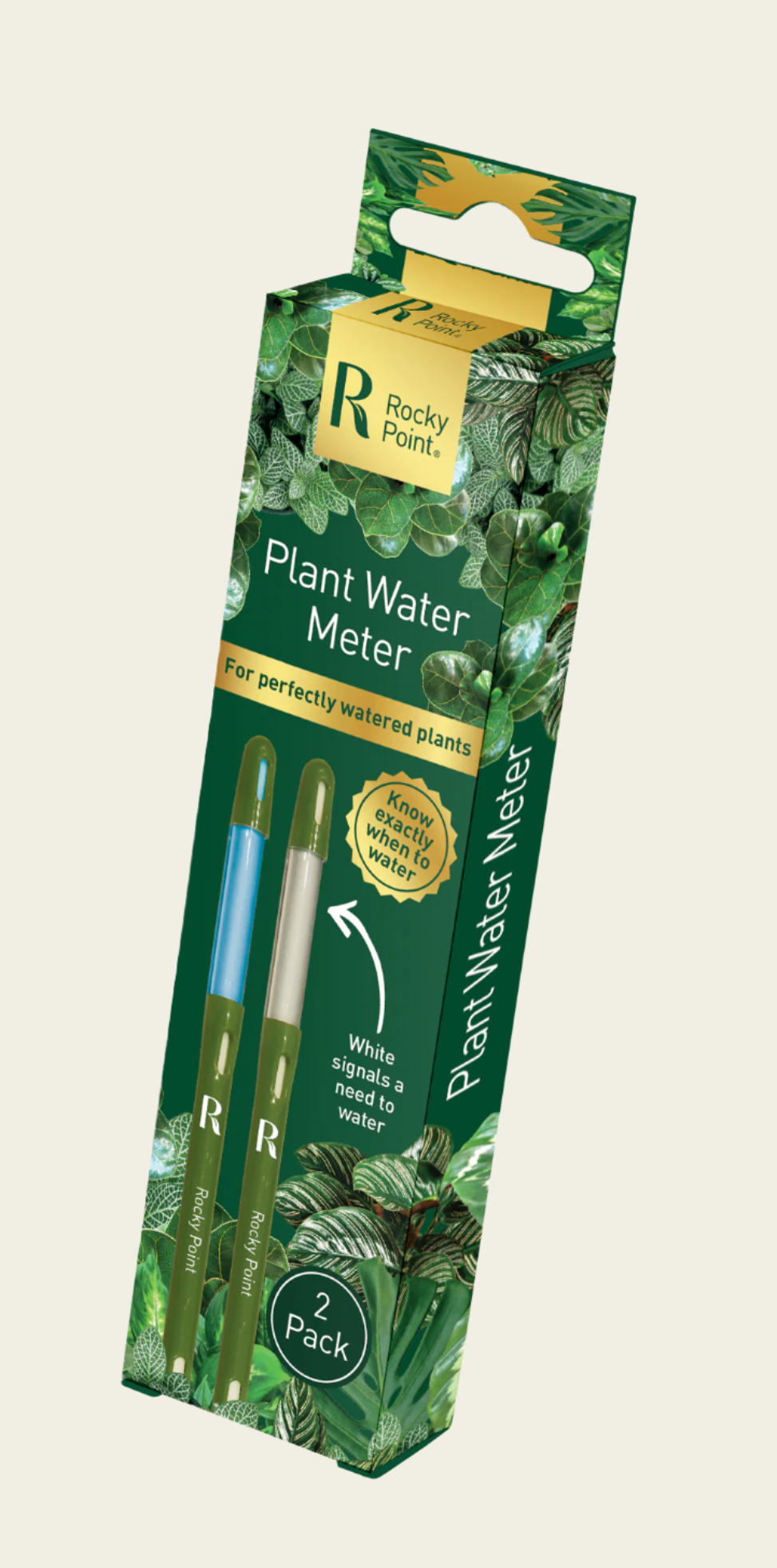 Rocky Point Plant Water Meter packaging on a white background