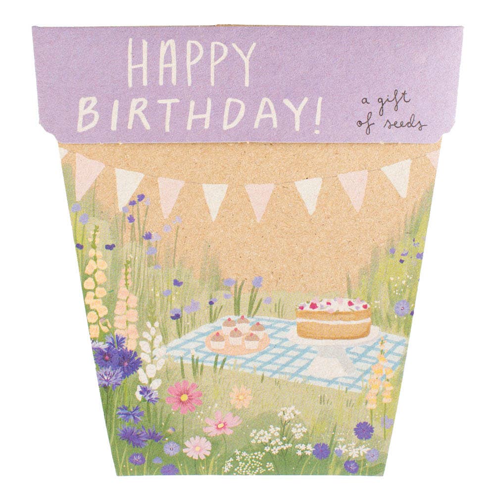 Happy Birthday Picnic Gift of Seeds