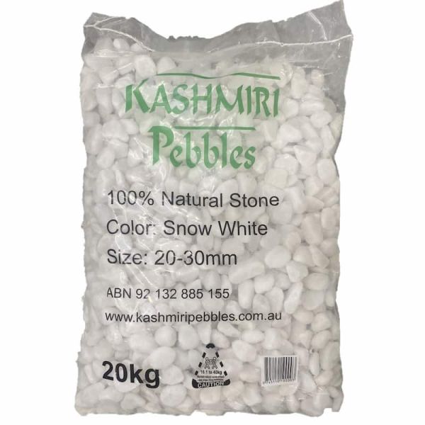 Snow White Pebbles 20-30mm