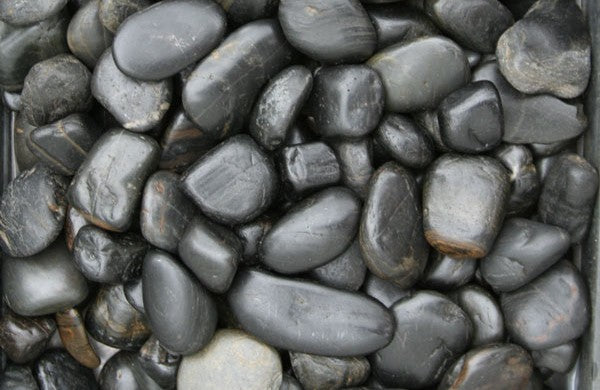 Black Polished Pebbles 10-20mm