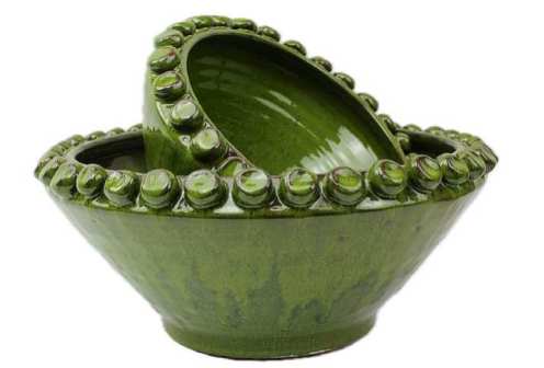 Footed Hobnail Trim Bowl Small