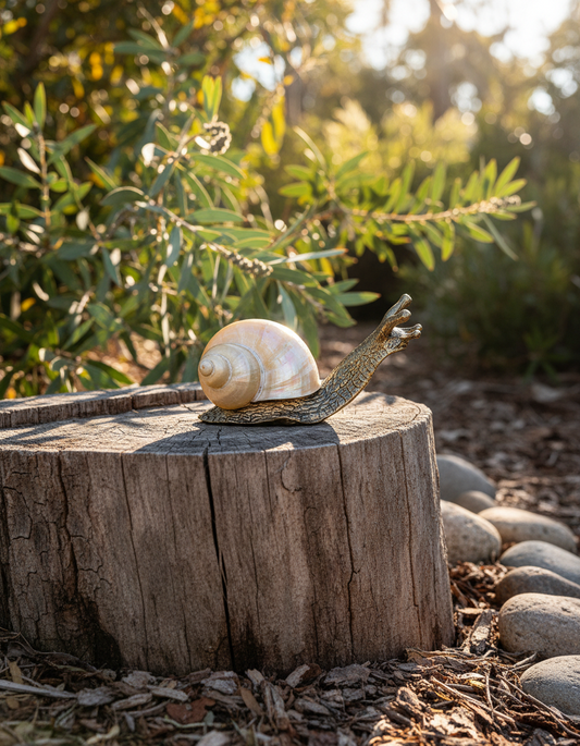 Shell Snail Antique Finish