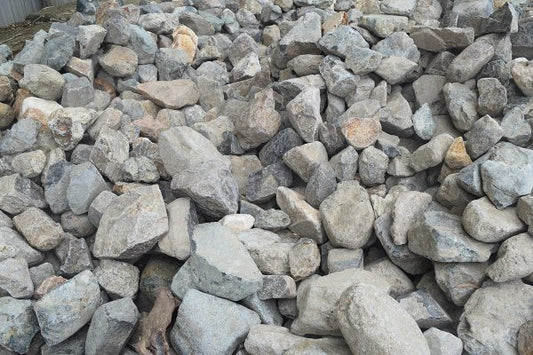 100-300mm grey rocks for retaining walls, dry creek beds and erosion control Queensland