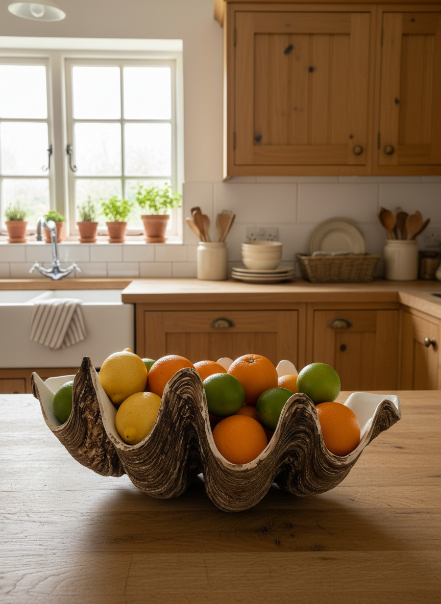Large Clam Shell Planter