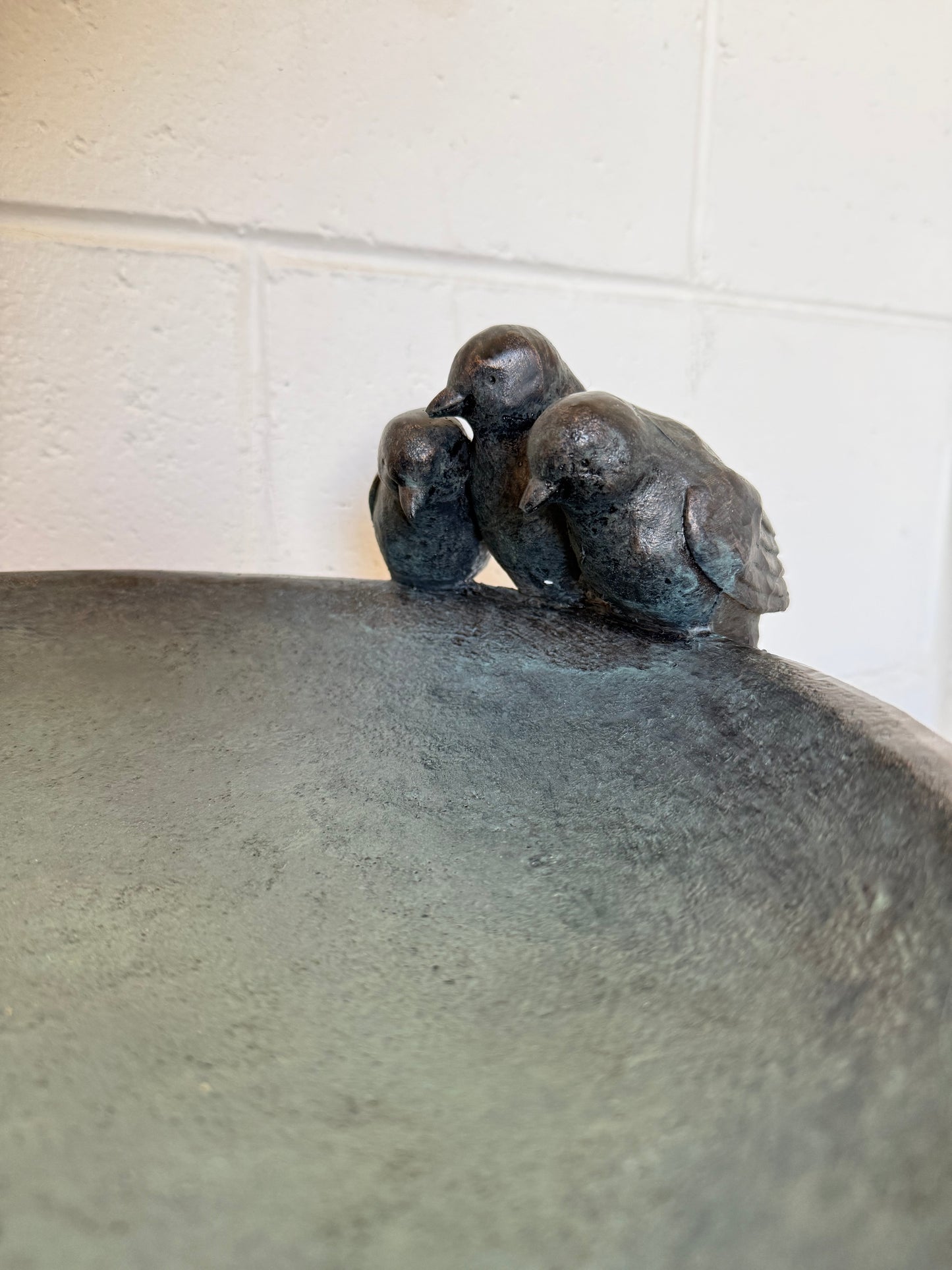 3 Birds on Footed Bowl