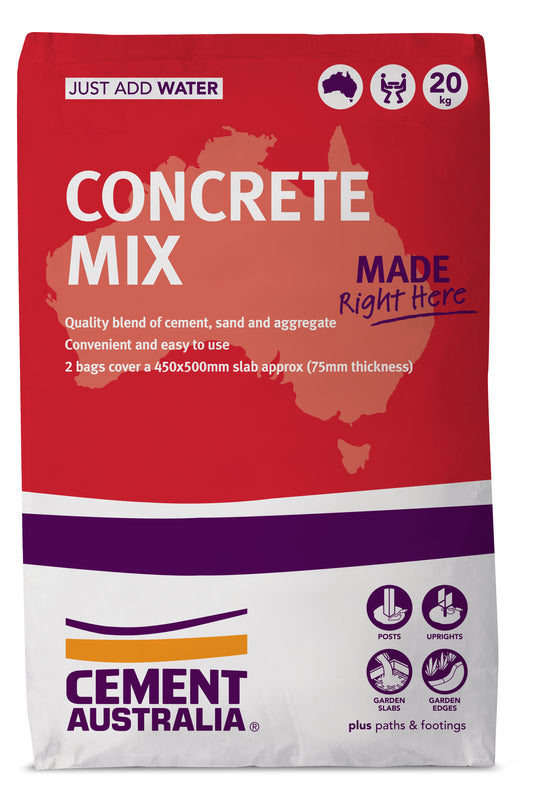 Cement Australia Concrete Mix 20kg bag, Australian made