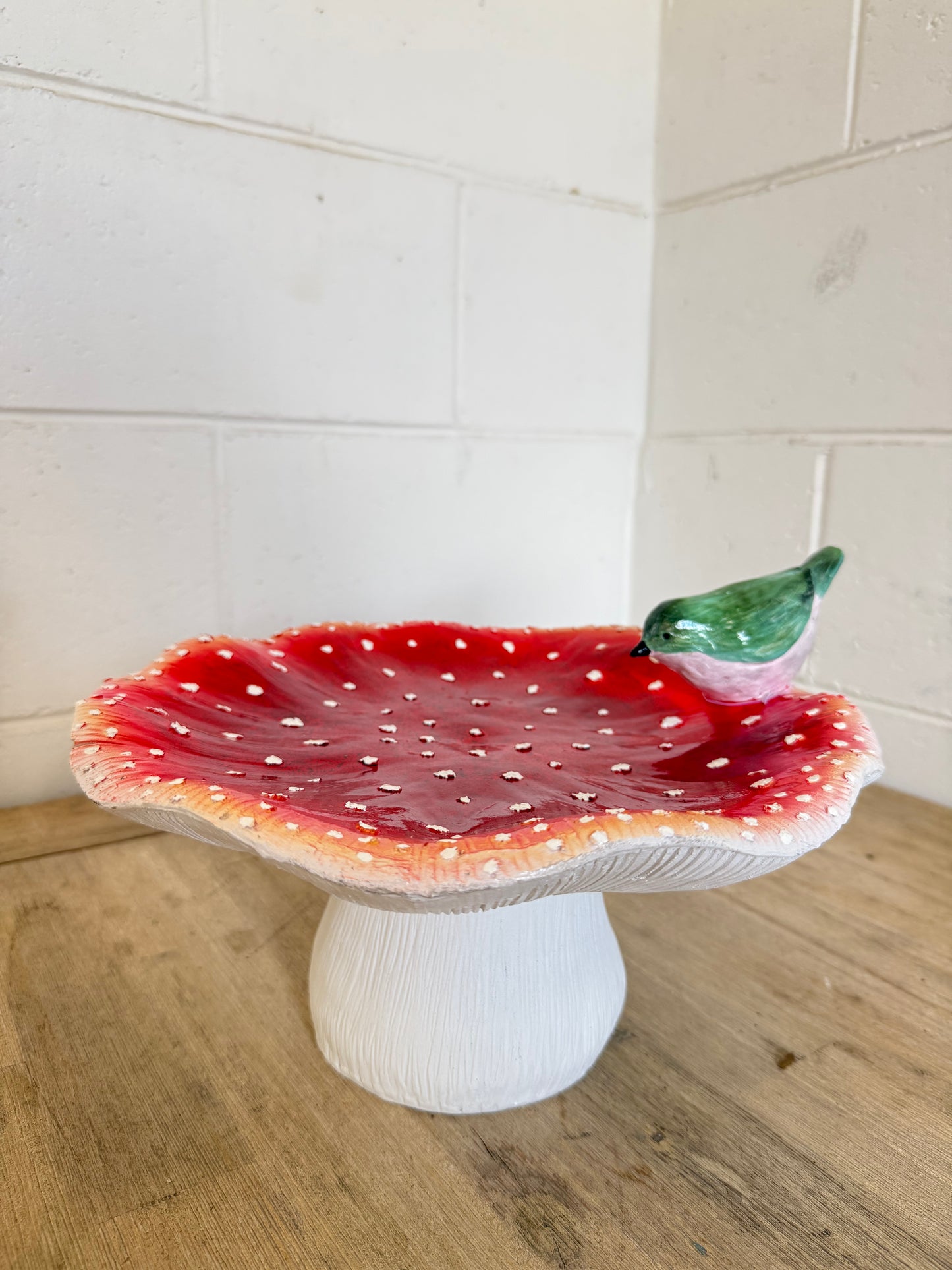 Mushroom Bird Feeder