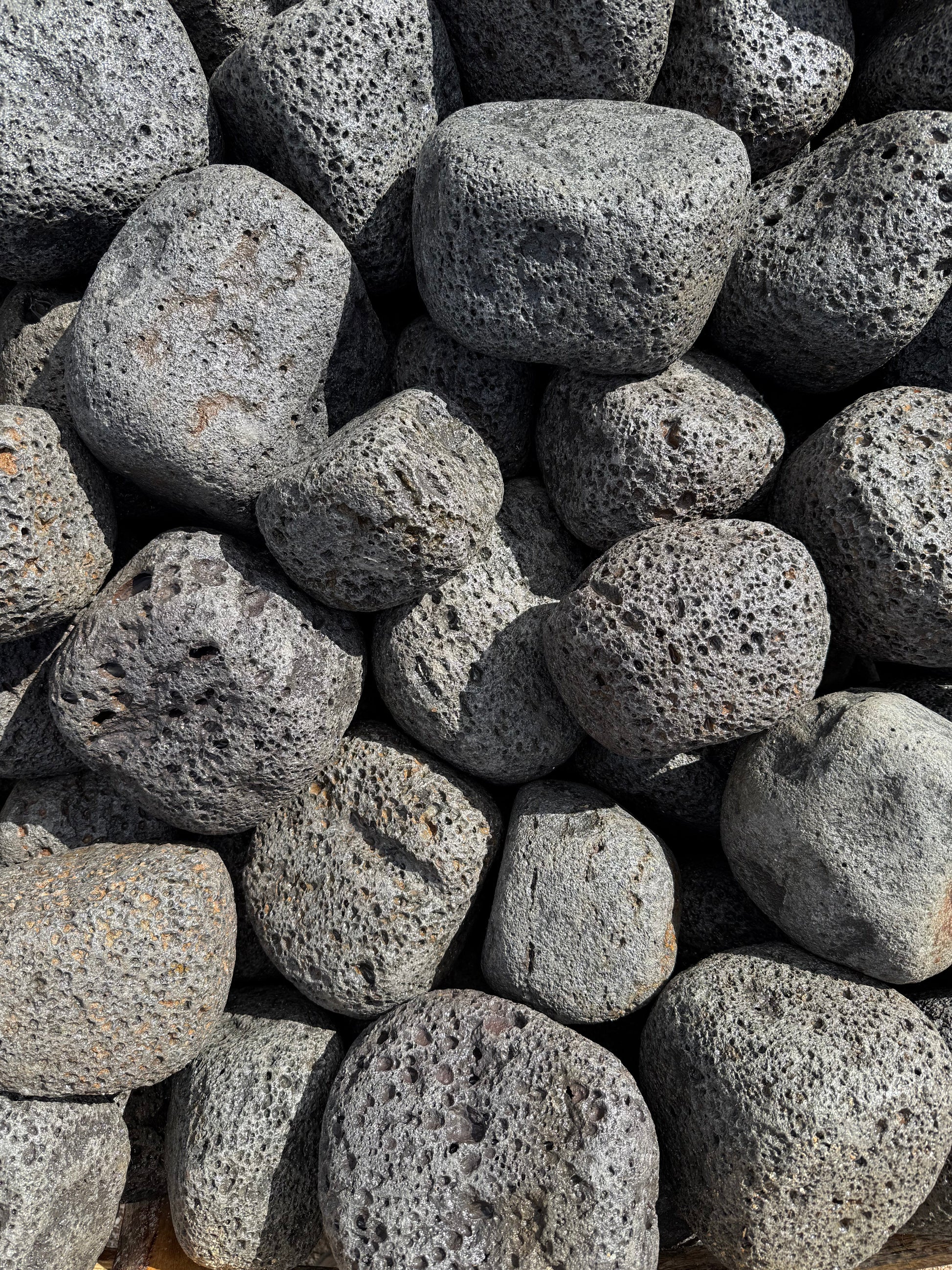 Volcanic lava rock close-up — natural porous texture, Howard QLD