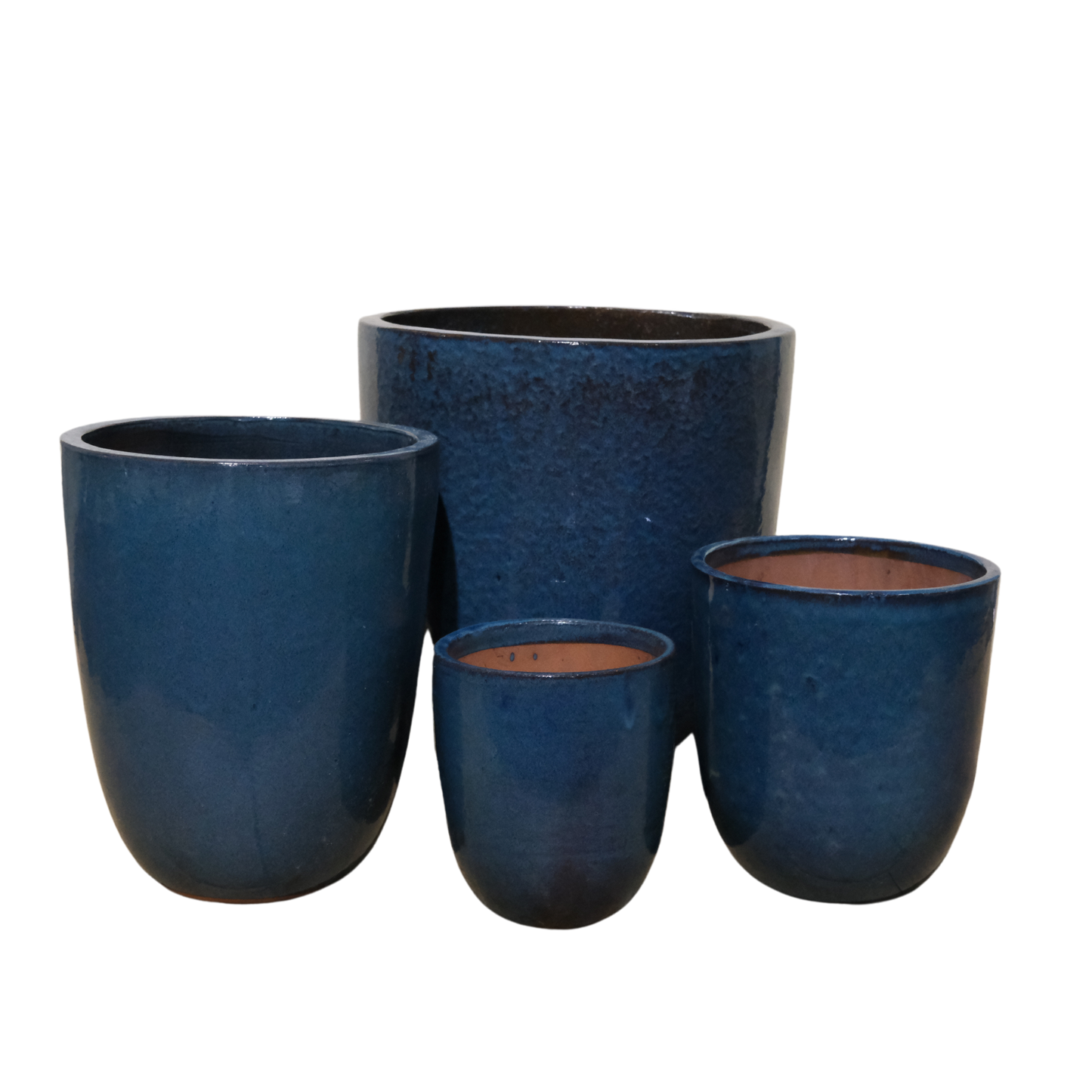 Smithy Tall Round U Pot - Caribbean Blue/Green
