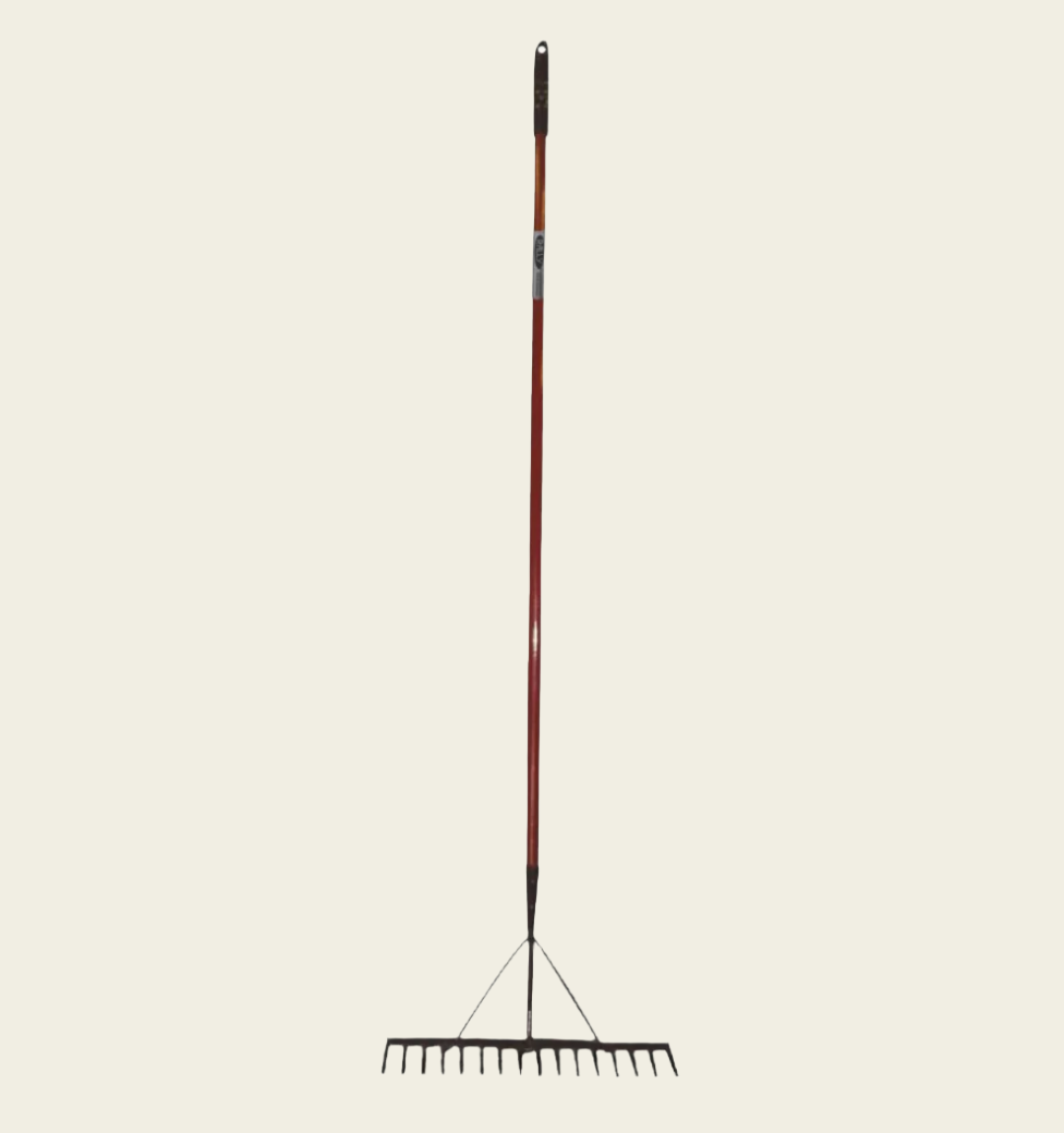 Rake - 18 Tooth Red Metal Handle