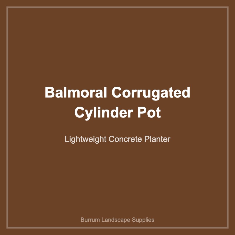 Balmoral Corrugated Cylinder Pot