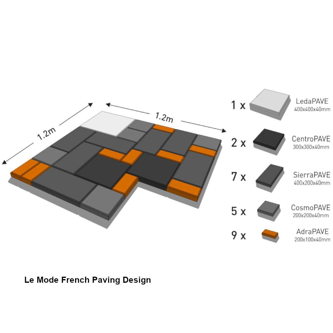 AdraPAVE 200x100x40 - Canyon