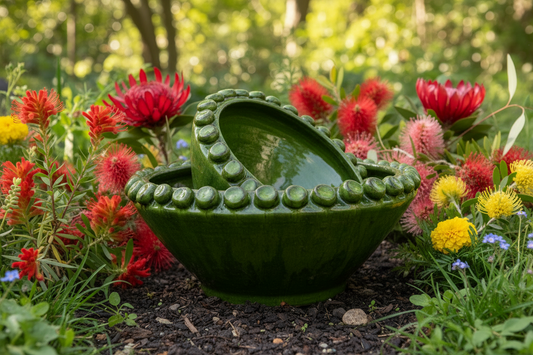 Footed Hobnail Trim Bowl Small